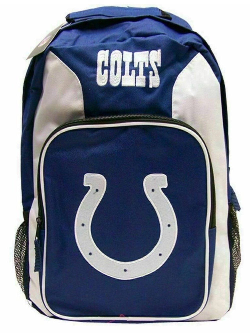 NWT! Indianapolis Colts NFL Football Large Canvas Embroidered Logo Blue Backpack